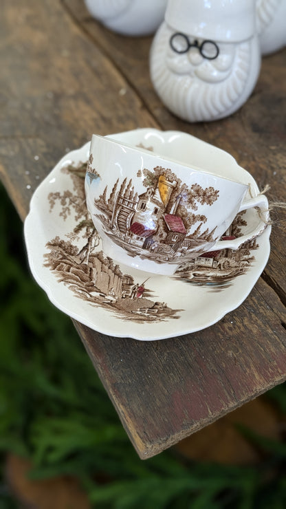 Old mill Johnson bros teacup