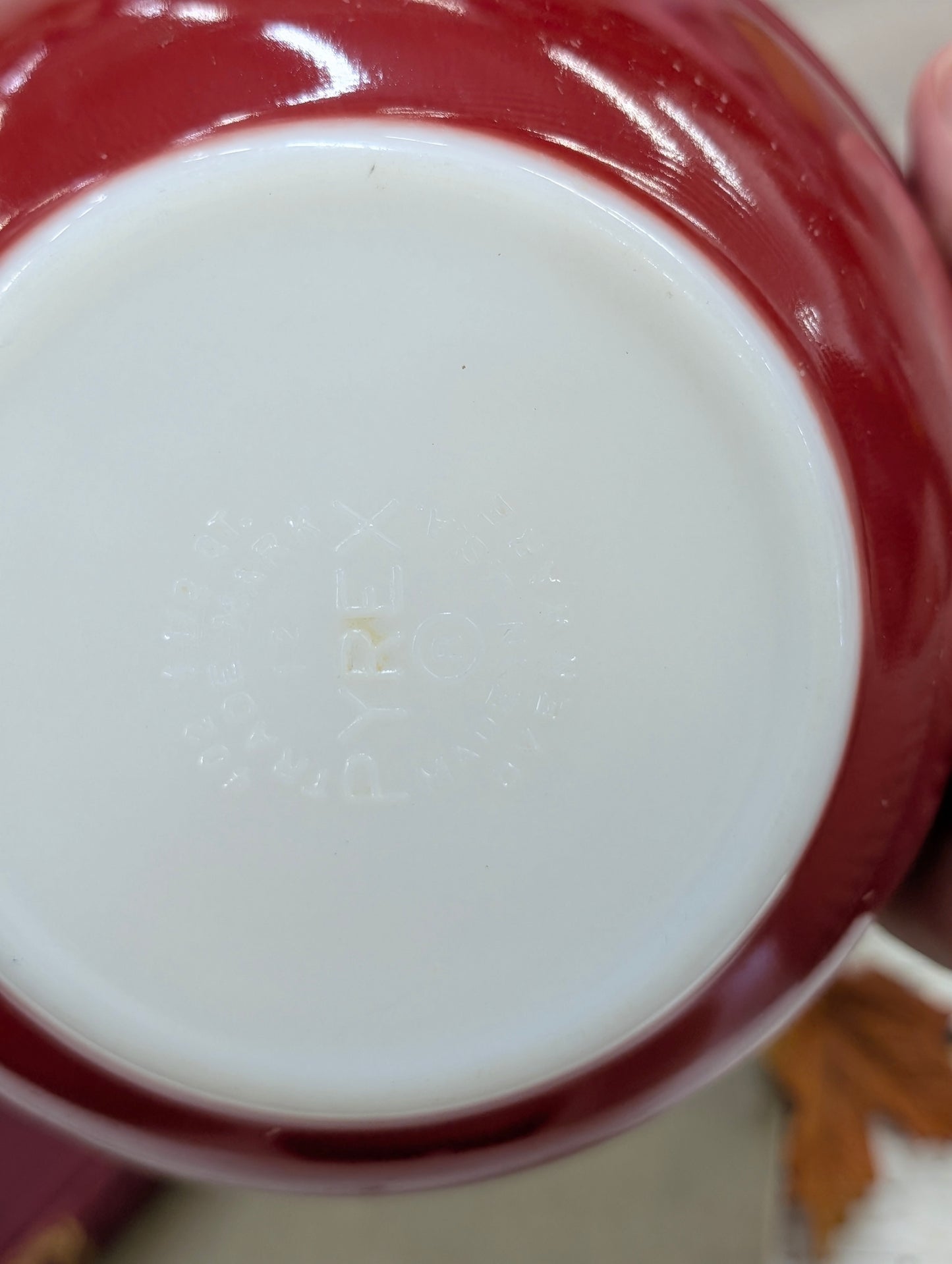 Red Pyrex Bowl
