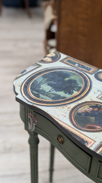 Green Hall Table