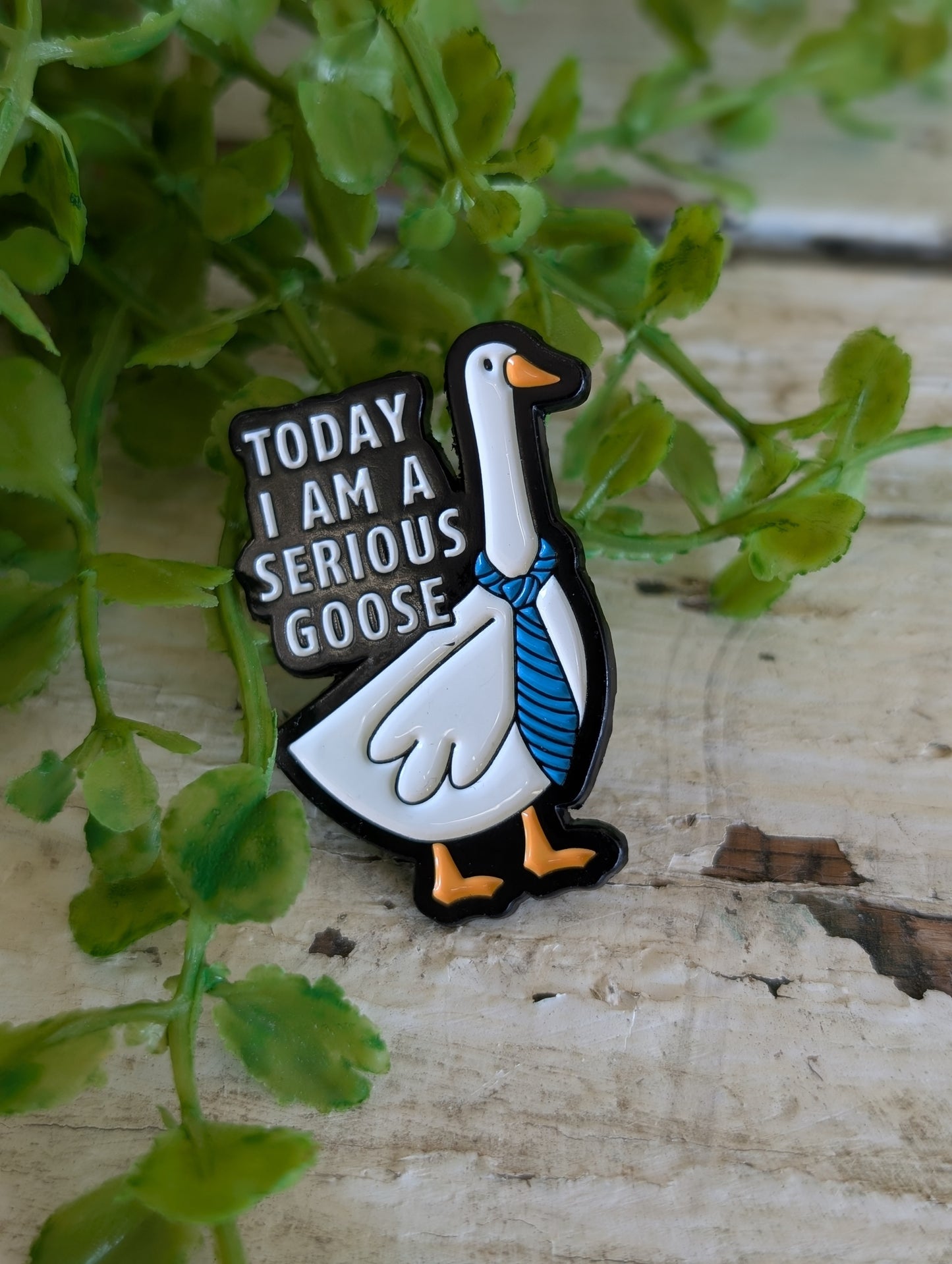 Serious Goose Pin