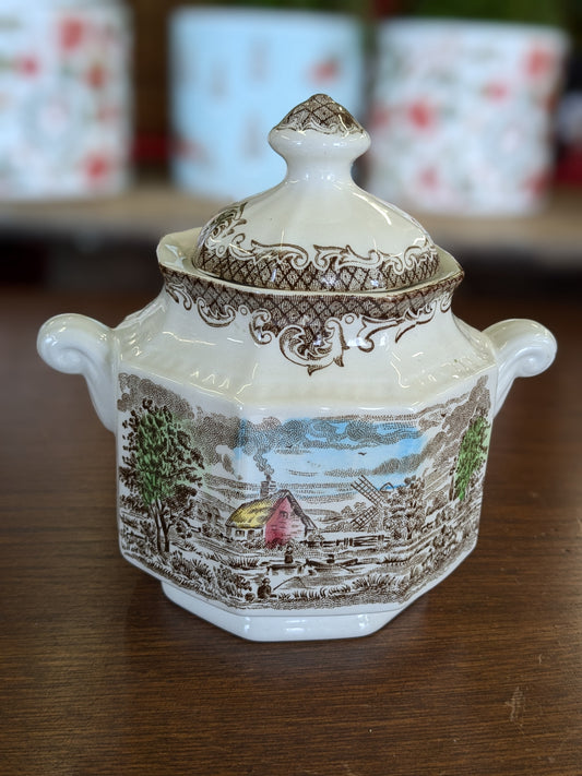 Shakespeare Sonnets sugar bowl