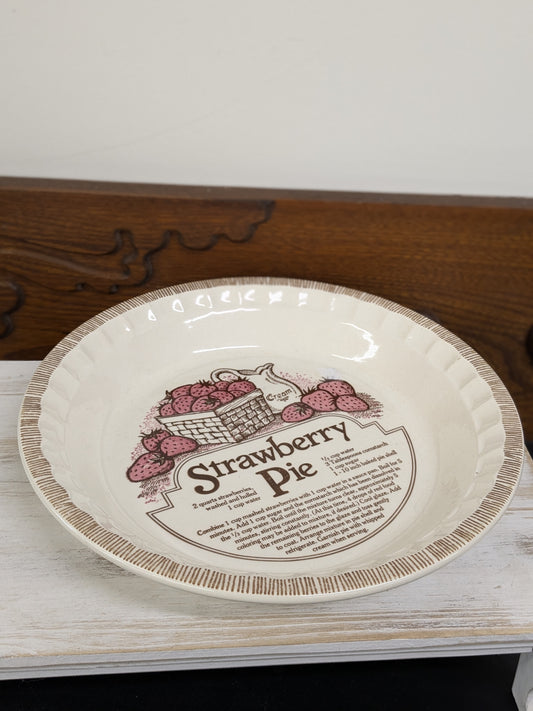 Strawberry Pie Plate