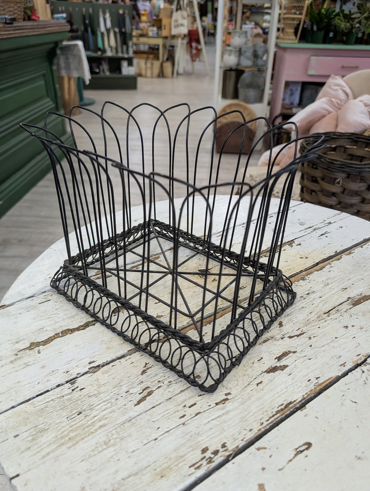 Black wire basket