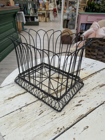Black wire basket