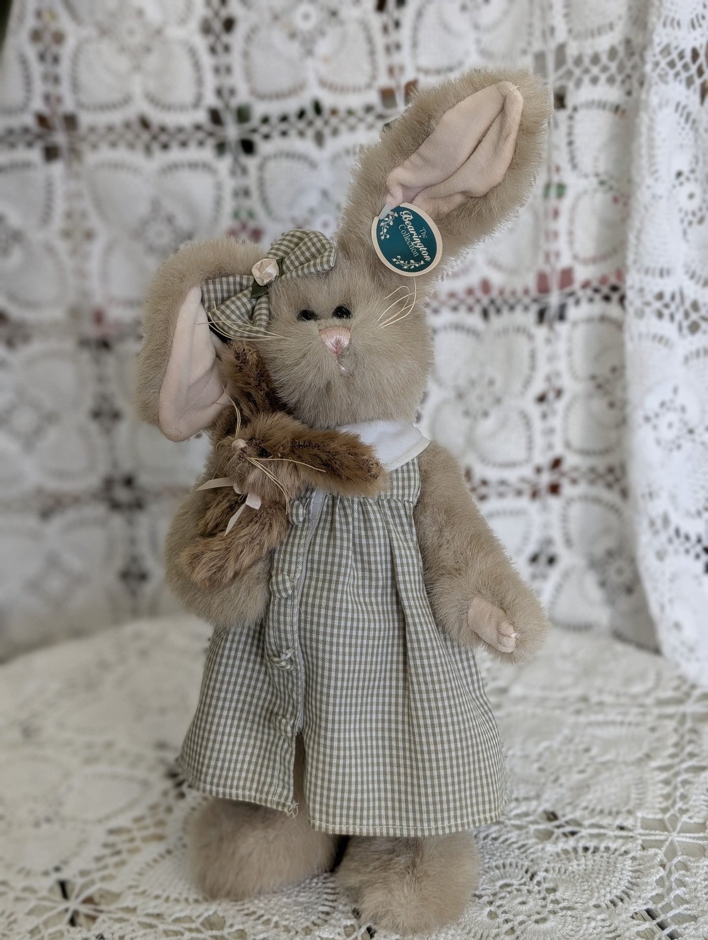 collectible plush bunny from The Bearington Collection