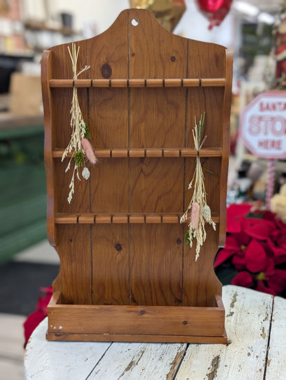 Wooden spoon / dried flower rack