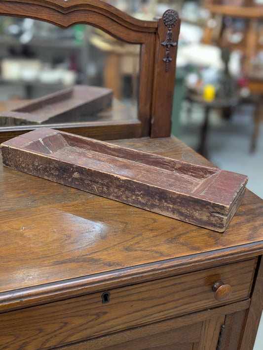 Low rustic serving board