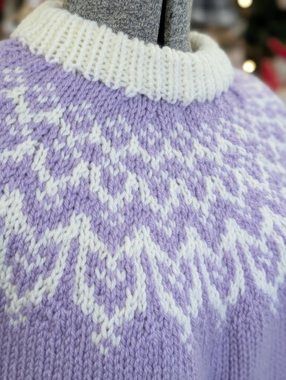 Purple ski sweater m/l