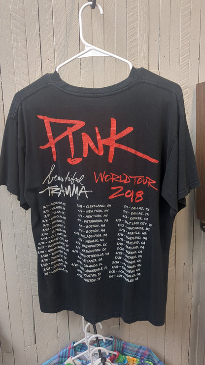 Pink Beautiful Trauma 2018 Tour T-Shirt - Size M