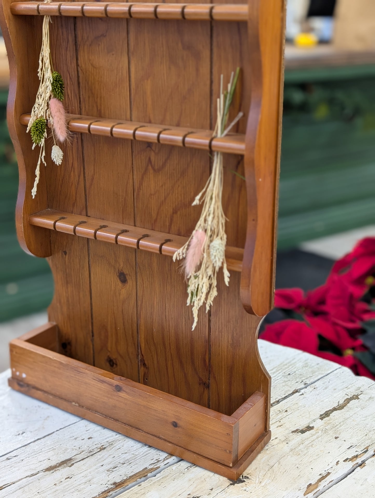 Wooden spoon / dried flower rack