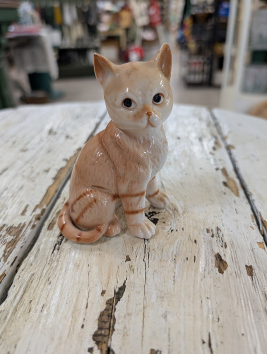 Ceramic orange cat