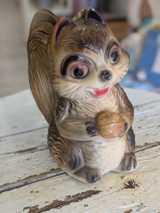 Squirrel piggy bank chalk
