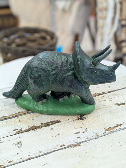 Triceratops ceramic statue