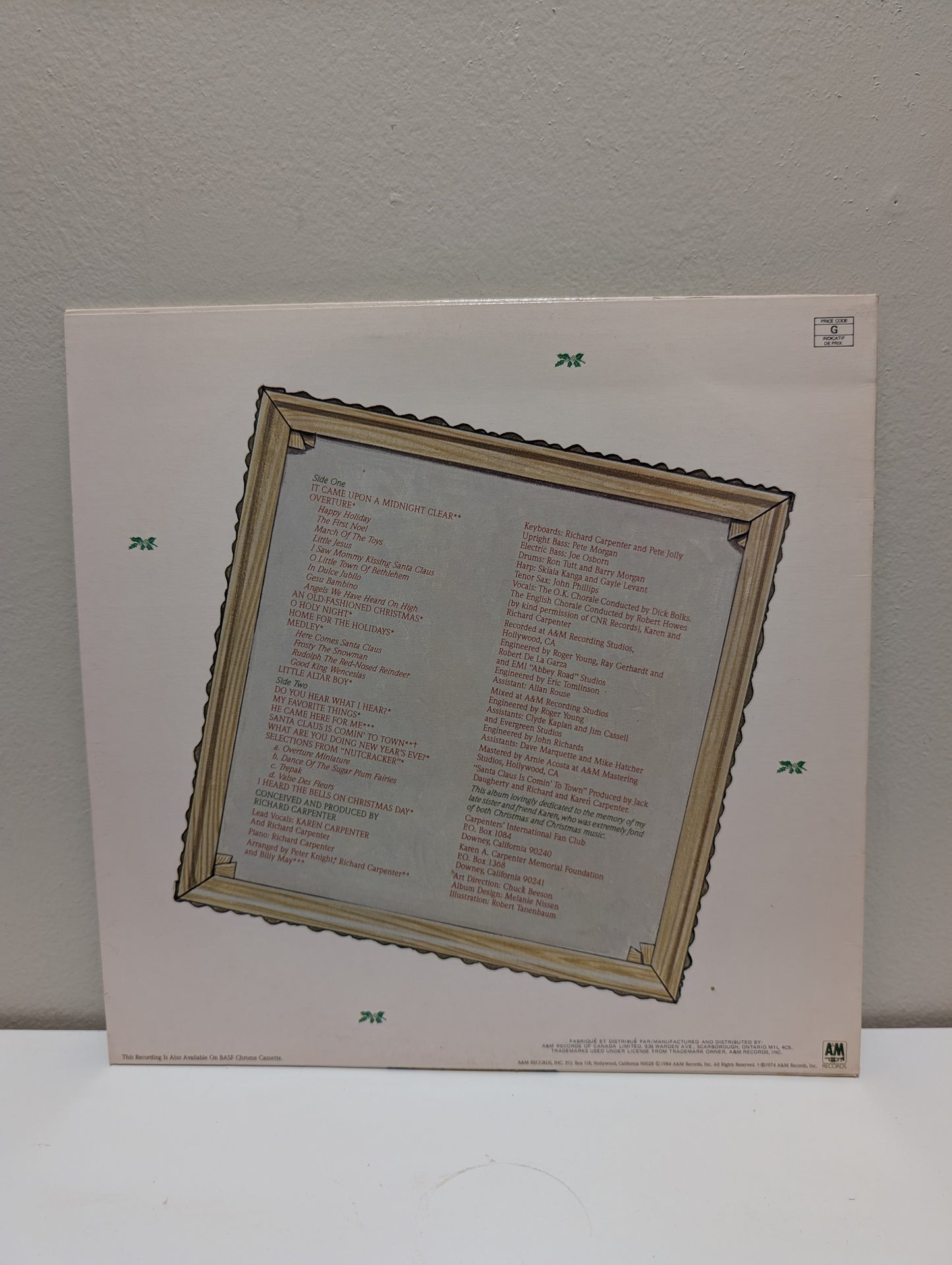 The Carpenters An Old-Fashioned Christmas LP