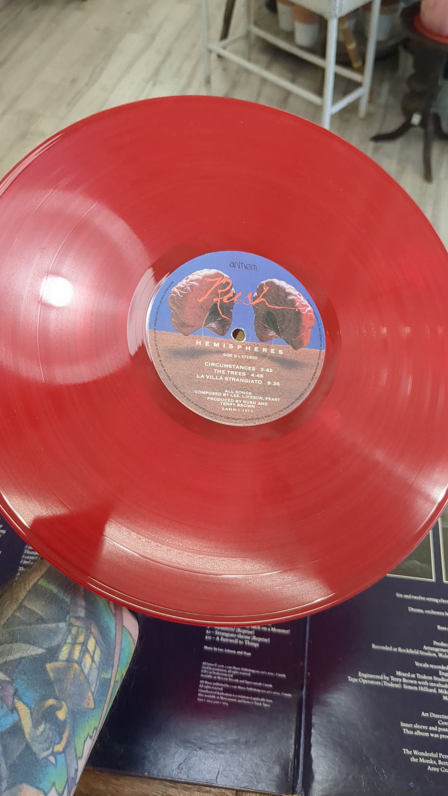 Rush Hemispheres LP (Red Vinyl)