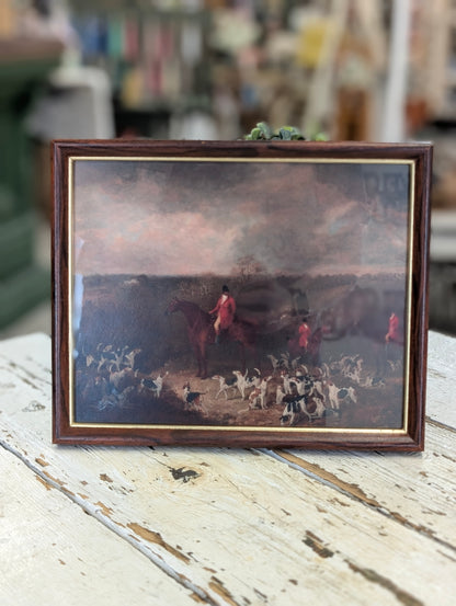 Hunting hounds framed print