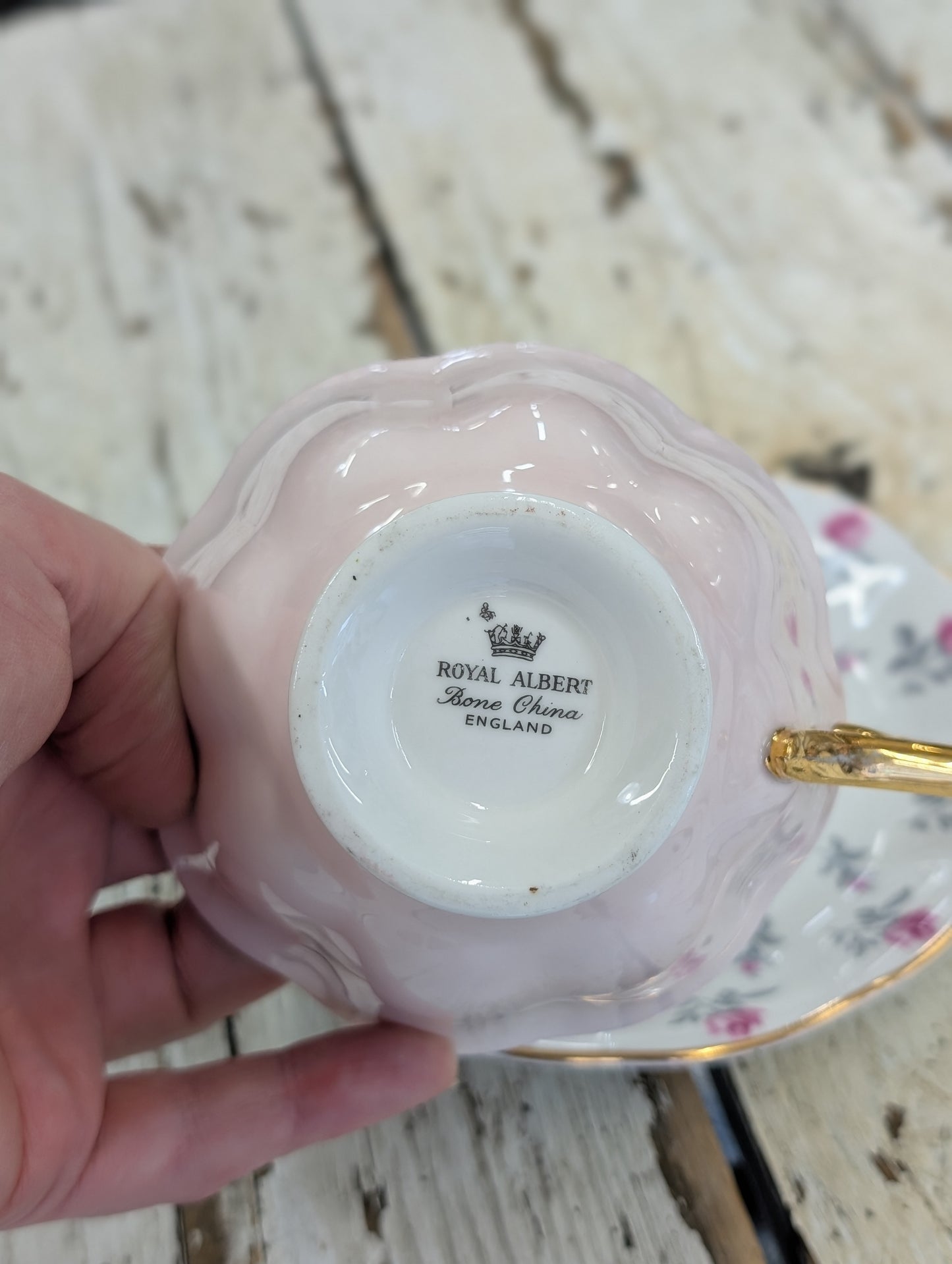Royal Albert Pink and gold