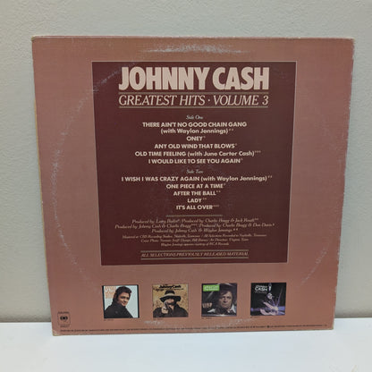 Johnny Cash Greatest Hits Volume 3 LP