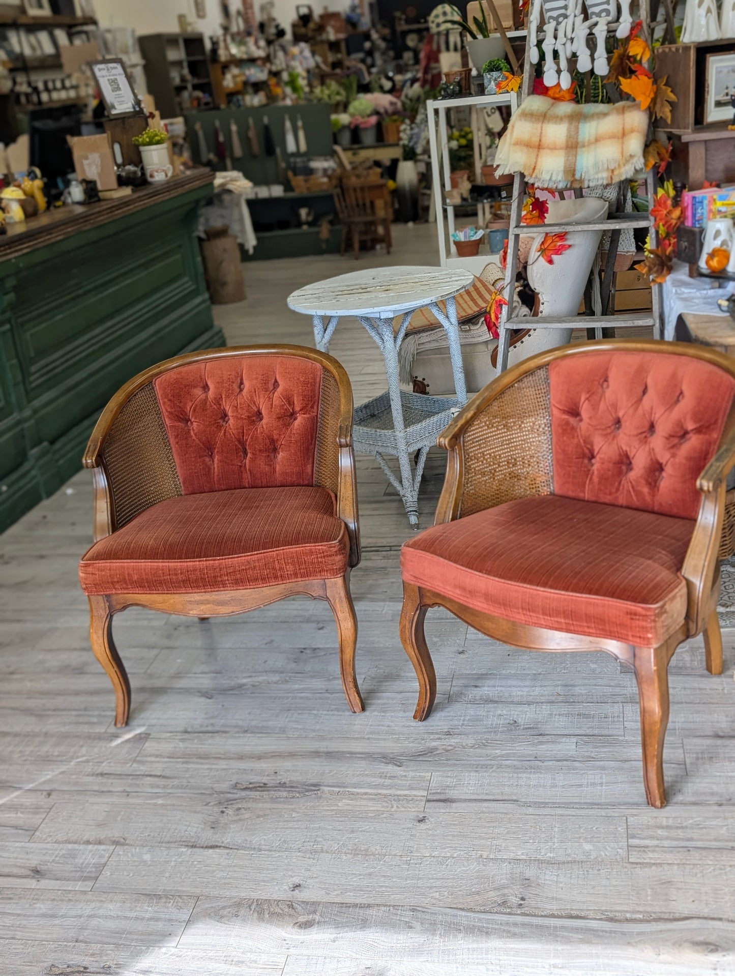 Rattan accent chair