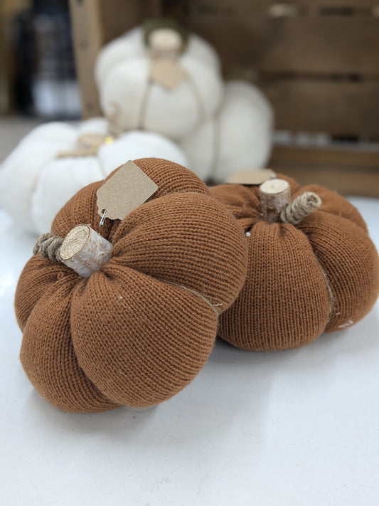 handmade Sweater Pumpkin - Brown tones