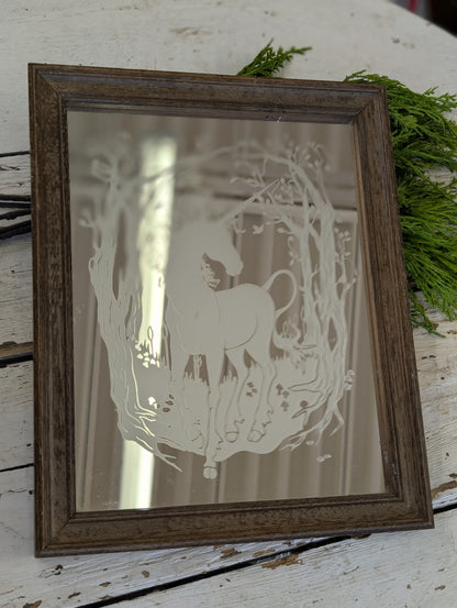 Unicorn wall mirror