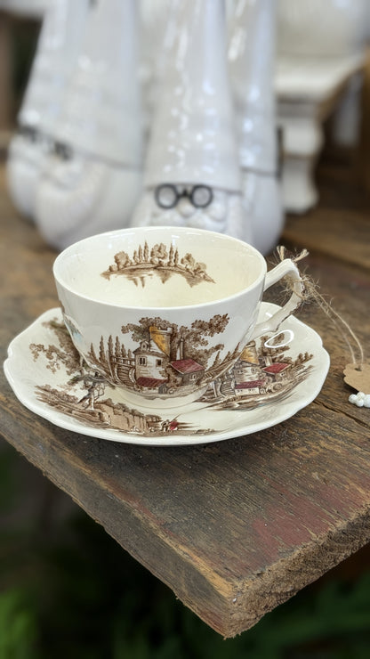 Old mill Johnson bros teacup