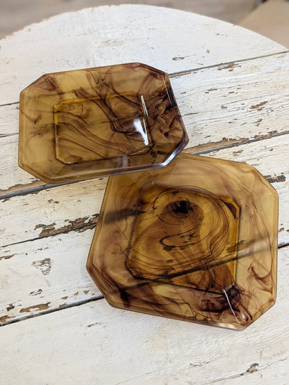 Set of Davidsons Cloud Glass plates