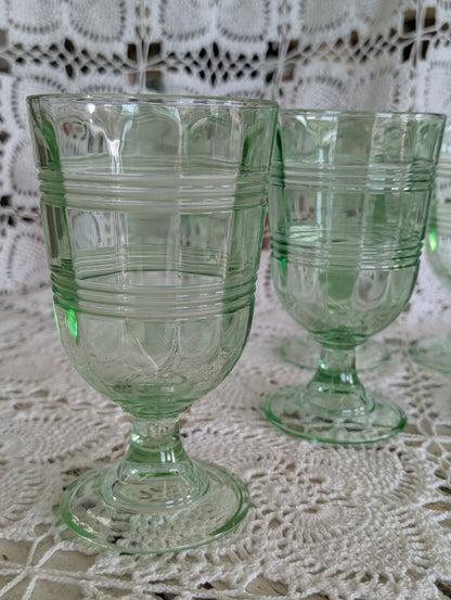 Martha Stewart green goblet