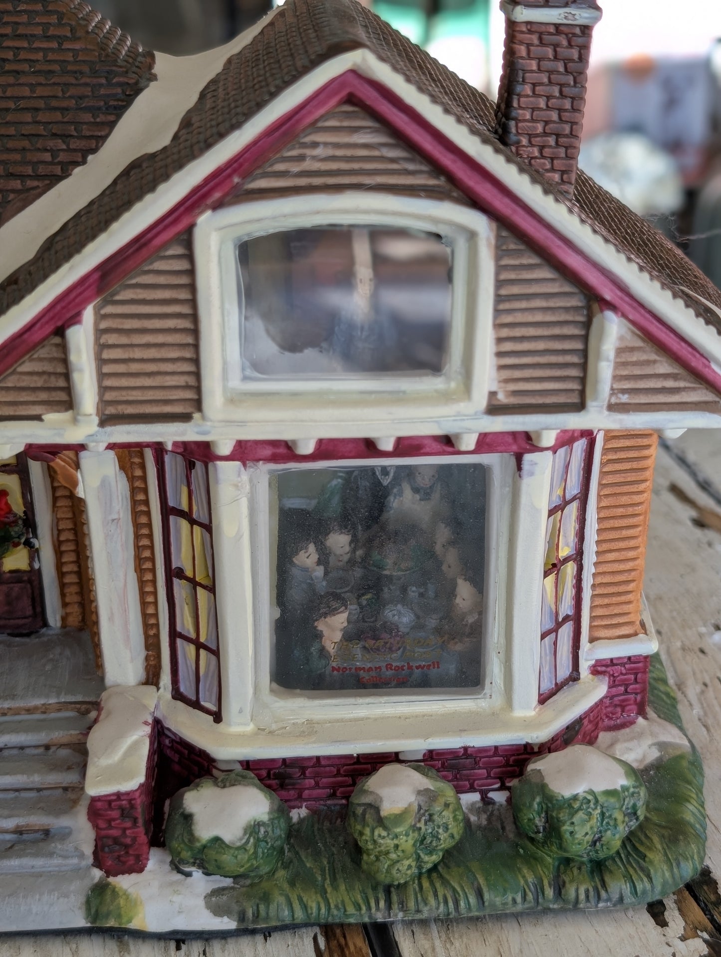 Ceramic Christmas village house