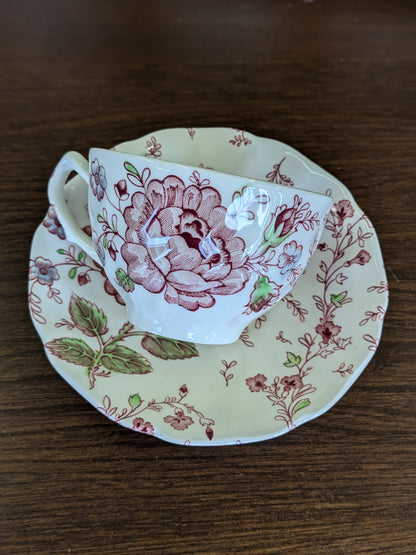 Rose chintz teacup