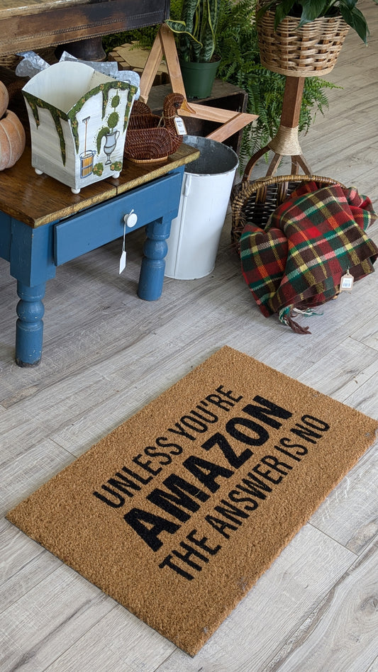 unless your amazon doormat