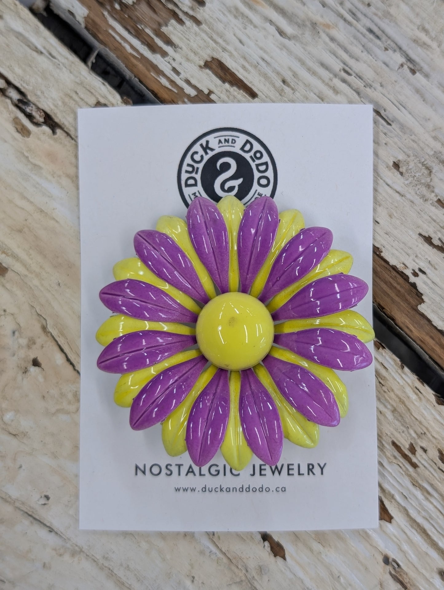 Purple yellow flower