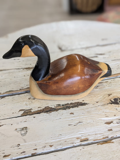 Painted wooden duck