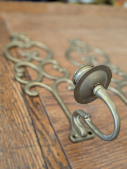 Set of brass wall scones