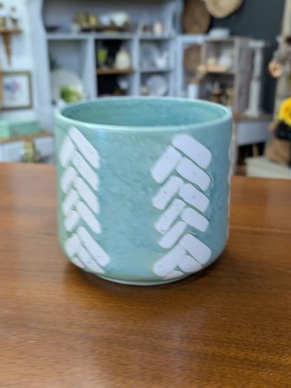 Teal pot