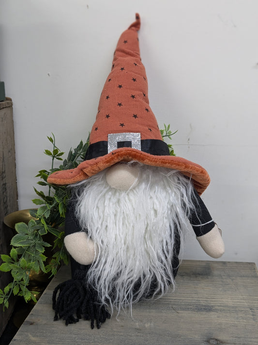 Fall gnome with broom