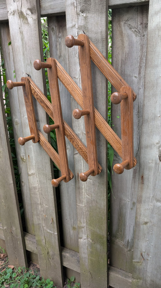 Accordian coat rack
