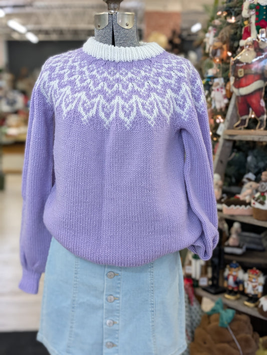 Purple ski sweater m/l