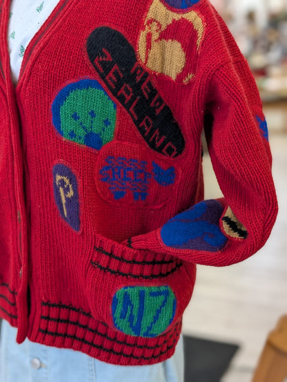 Snowy Peak Wool Cardigan