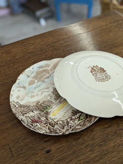 Olde country side set of plates