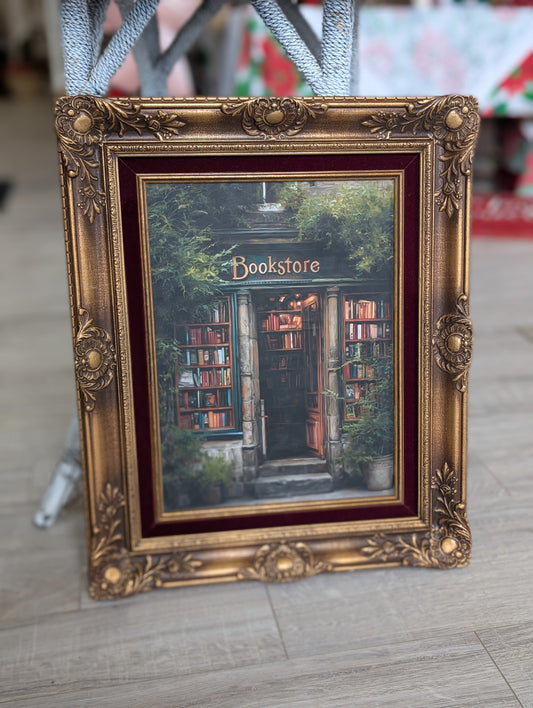 Framed bookstore