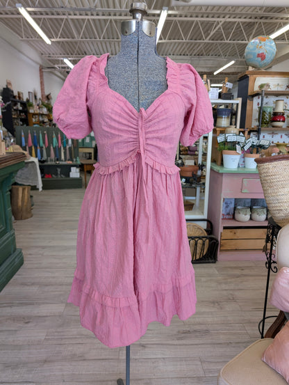 Pink summer dress small