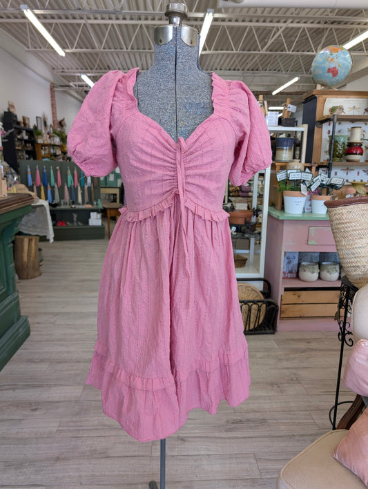 Pink summer dress small