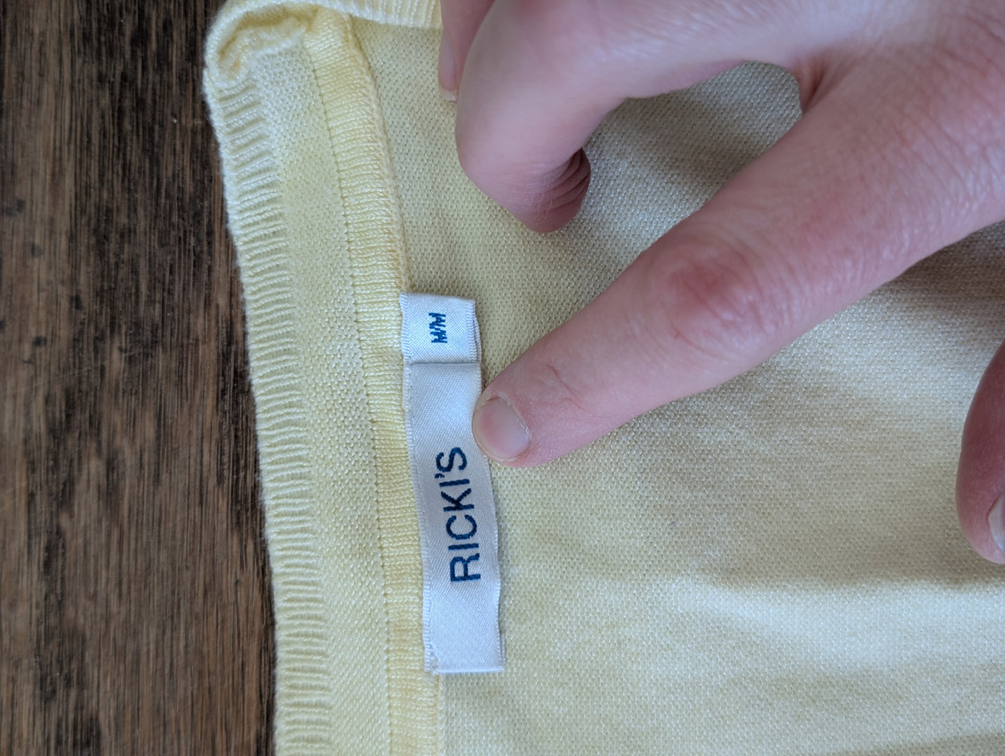 Yellow button up cardigan