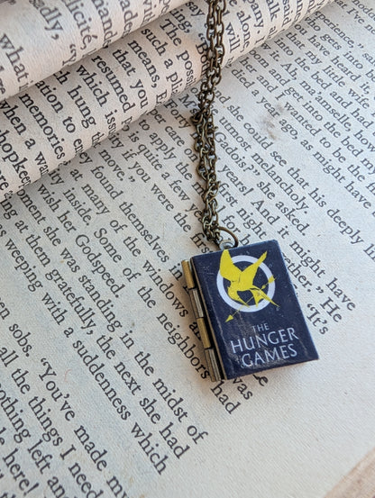 Book locket necklace