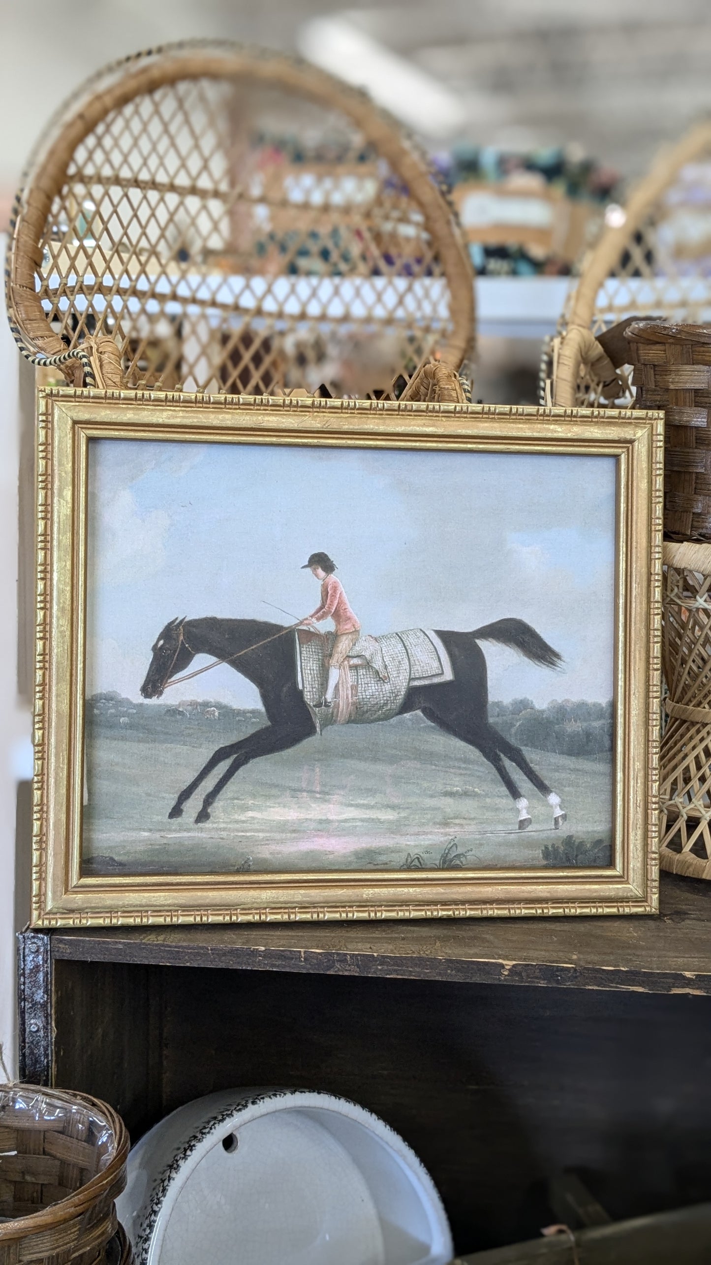 Racing Horse framed Print