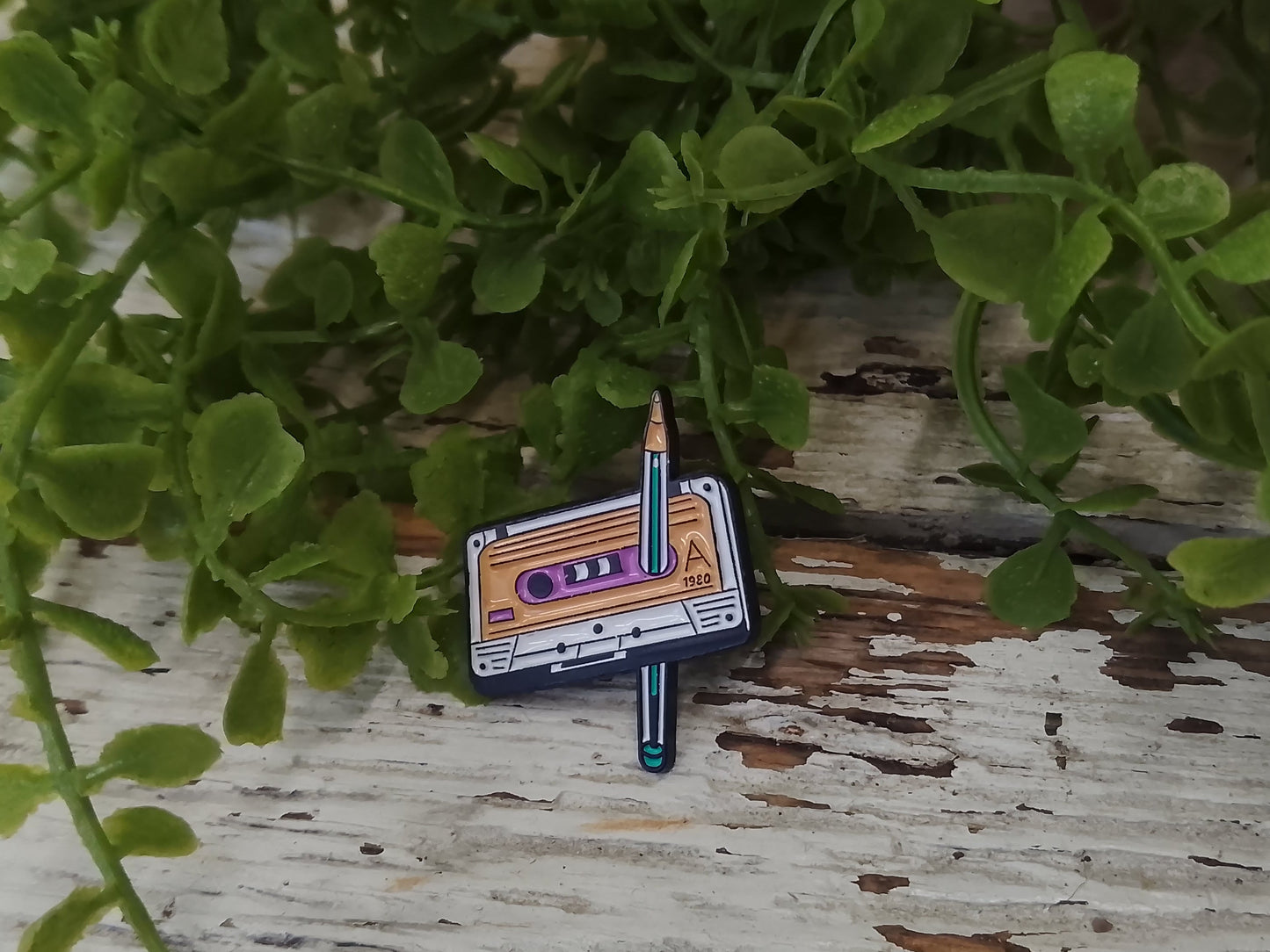 cassette and pencil pin