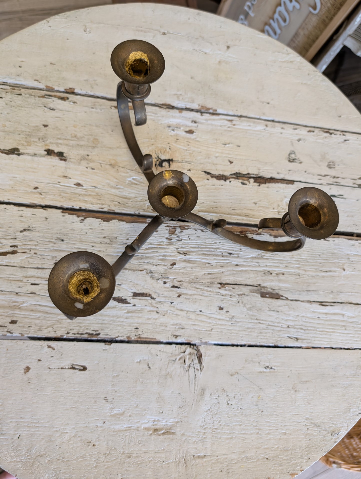 Three candle stick holder