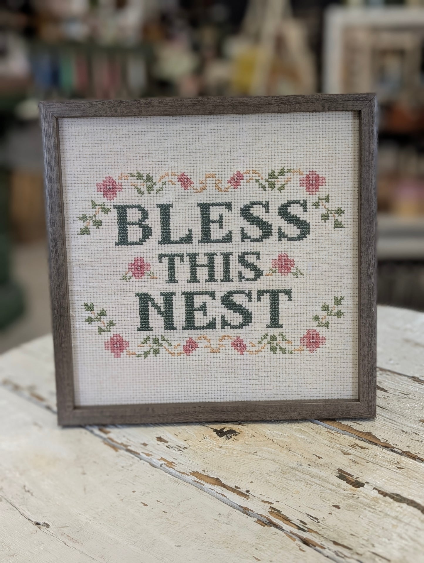 Bless this nest framed print
