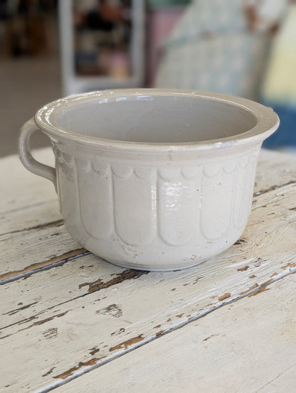 Antique white porcelain chamber pot